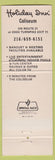 Matchbook Cover - Holiday Inn Coliseum Barney Googles OH