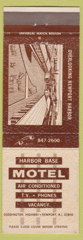 Matchbook Cover - Harbor Base Motel Newport RI