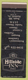 Matchbook Cover - Hillside Inn Hatfield PA