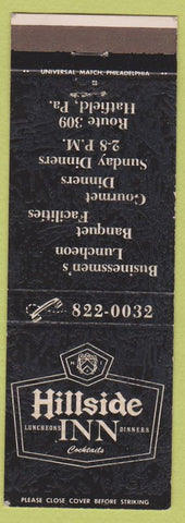 Matchbook Cover - Hillside Inn Hatfield PA