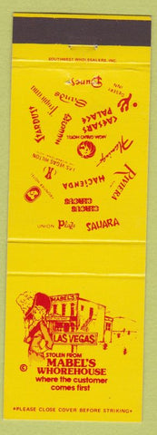 Matchbook Cover - Mabel's Las Vegas Whorehouse casinos