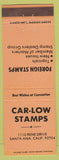 Matchbook Cover - Car Low Stamps Santa Ana CA peach