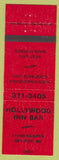 Matchbook Cover - Hollywood Inn Bar Detroit MI