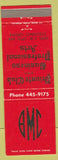 Matchbook Cover - Private Club Business Professional Arts Coconut Grove FL