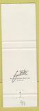 Matchbook Cover - Private Club Business Professional Arts Coconut Grove FL
