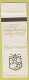 Matchbook Cover - Brae Burn Country Club Houston tX