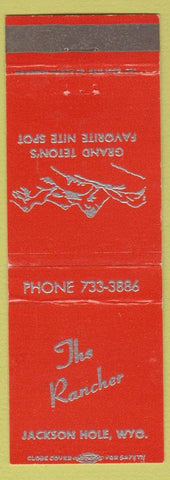 Matchbook Cover - The Rancher Jackson Hole WY