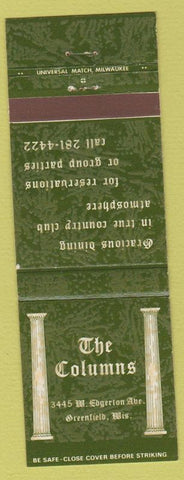 Matchbook Cover - The Columns Greenfield WI