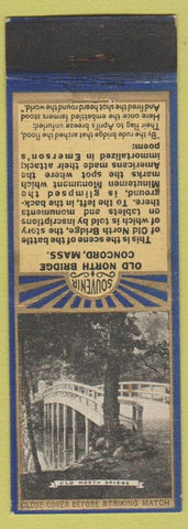 Matchbook Cover - Old North Bridge Concord MA WEAR