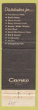 Matchbook Cover - Frank Garber Wisconsin Rapids WI Crane plumbing heating