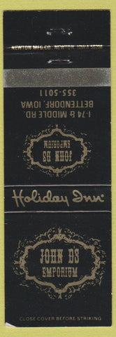 Matchbook Cover - John D's Emporium Holiday Inn Bettendorf IA