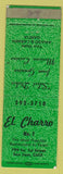 Matchbook Cover - El Charro Mexican Restaurant San Jose CA