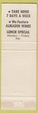Matchbook Cover - El Charro Mexican Restaurant San Jose CA