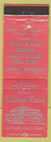 Matchbook Cover - Stillwood Resort Lakeport CA