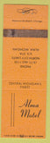 Matchbook Cover - Alma Motel MI