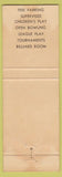Matchbook Cover - Cal Bowling Lakewood CA billiards