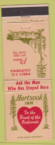 Matchbook Cover - Hartsook Inn Piercy CA