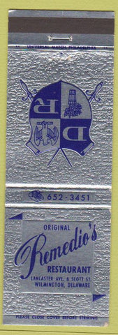 Matchbook Cover - Remedio's Restaurant Wilmington DE