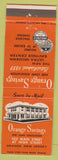 Matchbook Cover - Orange Savings and Loan Orange NJ
