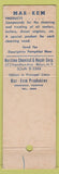 Matchbook Cover - Mar Kem Products Chemical Repair Boats Brooklyn NY