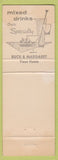 Matchbook Cover - Tidal Wave Room Crescent City CA