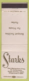 Matchbook Cover - Starks Restaurant West Covina CA