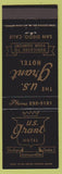 Matchbook Cover - US Grant Motel San Diego CA
