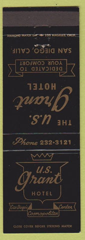 Matchbook Cover - US Grant Motel San Diego CA