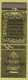 Matchbook Cover - Mount Aiy Lodge Mount Pocono PA