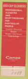 Matchbook Cover - Red Cap Cleaners