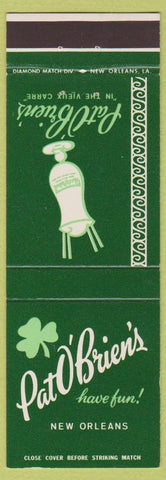 Matchbook Cover - Pat O'Brien's Bar New Orleans LA