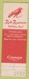 Matchbook Cover - Red Raven Holiday Inn Pittsburgh PA