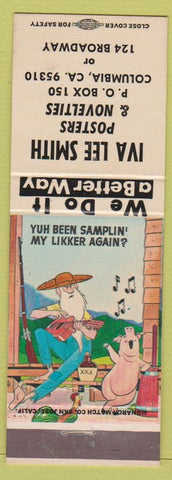Matchbook Cover - Iva Lee Smith Posters Novelties Columbia CA hillbilly