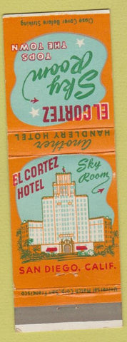 Matchbook Cover - El Cortez Hotel San Diego CA