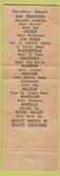 Matchbook Cover - El Cortez Hotel San Diego CA