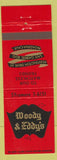 Matchbook Cover - Woody & Eddy's Pasadena CA