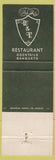 Matchbook Cover - Woody & Eddy's Pasadena CA