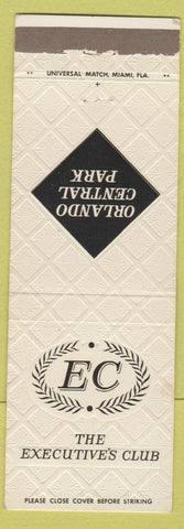 Matchbook Cover - Executives Club Orlando Central Park FL