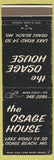 Matchbook Cover - Osage Hosue Osage Beach MO