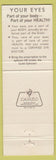 Matchbook Cover - Odom's Optician Natchez MS Vicksburg Jackson