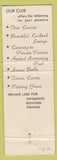 Matchbook Cover - Executives Club Orlando Central Park FL