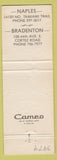 Matchbook Cover - Pewter Mug Naples Bradenton FL