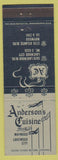 Matchbook Cover - Anderson's Restaurant Maywood Lakewood City