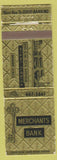Matchbook Cover - Merchants Bank Miami FL