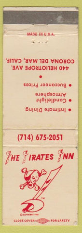 Matchbook Cover - Pirates Inn Corona Del Mar CA WEAR