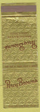 Matchbook Cover - Percy Browns Restaurant Wilkes Barre Allentown PA