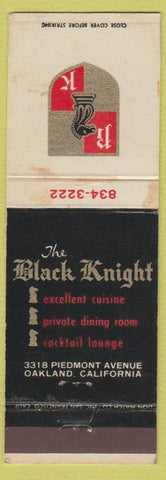 Matchbook Cover - Black Knight Oakland CA WEAR