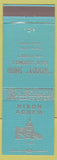 Matchbook Cover - Richard Nixon Agnew President Woody Smith Long Beach CA teal
