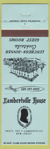 Matchbook Cover - Lambertville House Lambertville NJ