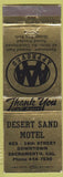 Matchbook Cover - Desert Sand Motel Sacramento CA